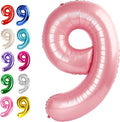 Pearl Pink Number 9 Balloon 40 inch, 9th Birthday Party Balloons Decorations | by Upgesy