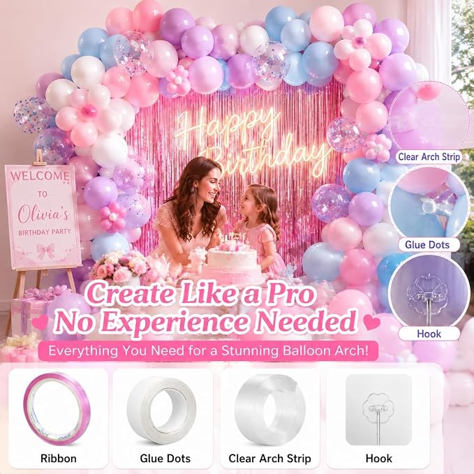 Balloon Arch Strip Kit, 98.4ft Balloon Garland Tape - Image 2