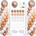 Champagne Gold Balloon Column Stand Kit 2 Sets by ZyloonDecoration