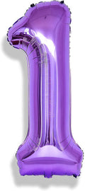 Purple 1 Balloon Number for Girls 1st Girls Birthday, 40 Inch Large Number Foil by Isndare