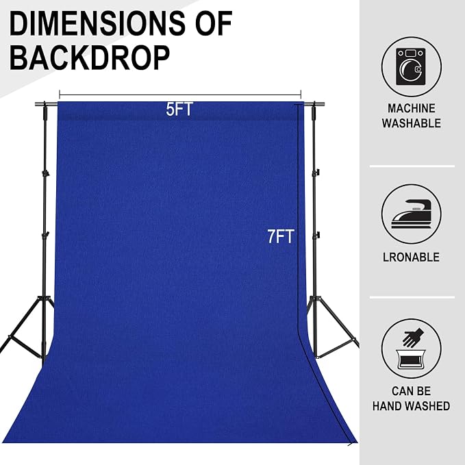GFCC 5FTx7FT Royal Blue Backdrop Background - Image 4
