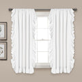 Lush Decor Reyna Ruffle Window Curtain Panel Set, Living room, or Dining Room by LushDecor