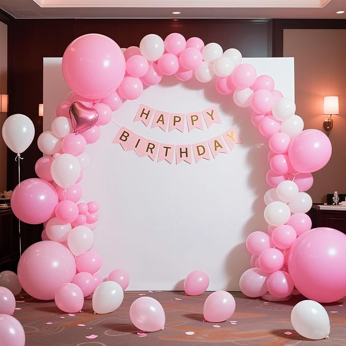 Pink Balloons Pink Birthday Decorations 10 Pack 36 inch Round Gender Reveal - Image 3