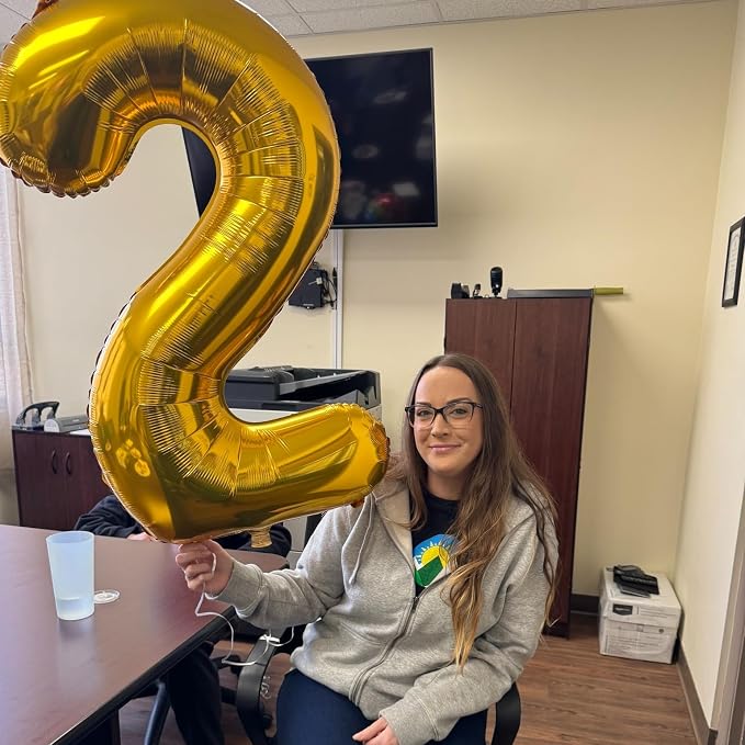 Gold Number 9 Balloon 40 Inch - Image 4