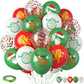 Christmas Balloons, 12 Inch Xmas Print Balloons by Saxuxu