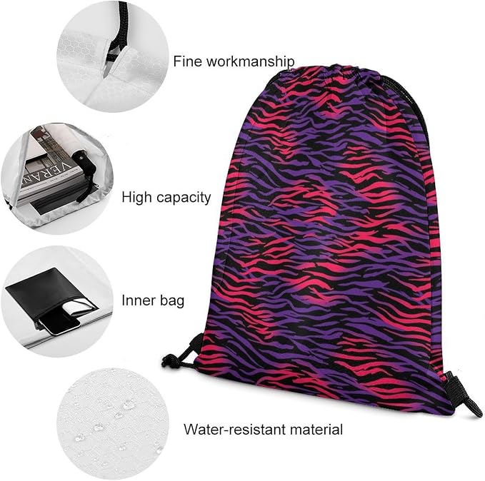 Sports Drawstring Sackpack Lightweight Backpack Waterproof - Image 4