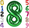 40 Inch Green Number 8 Balloon Birthday Party Decorations by Hadoife