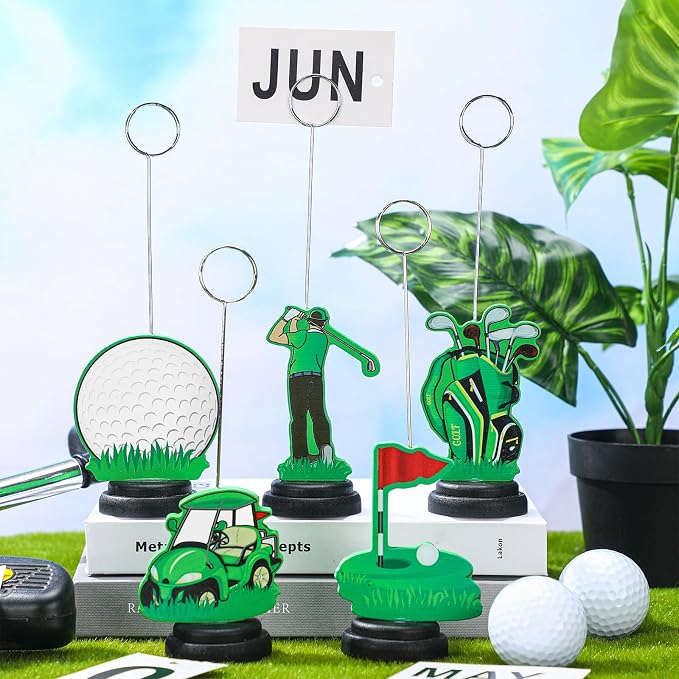 RattanView 5 Pcs Golf Ball Photo Balloon Holder Table Centerpieces Holders Golf - Image 4