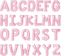 16 Inch pink Letter Balloons Mylar Foil Alphabet Letter A-Z Balloons Set by LIOZEOKUN