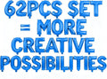 62 Pcs Blue Letter Balloons, Custom 2 Set A-Z Set by GOGAKIE