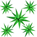60Pcs Green Star Balloons Foil Cone Balloons Green Party Decorations by BOMSI