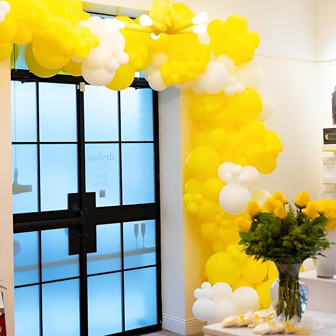 Voircoloria 66pcs Yellow Latex Party Balloons, 12inch | - Image 5