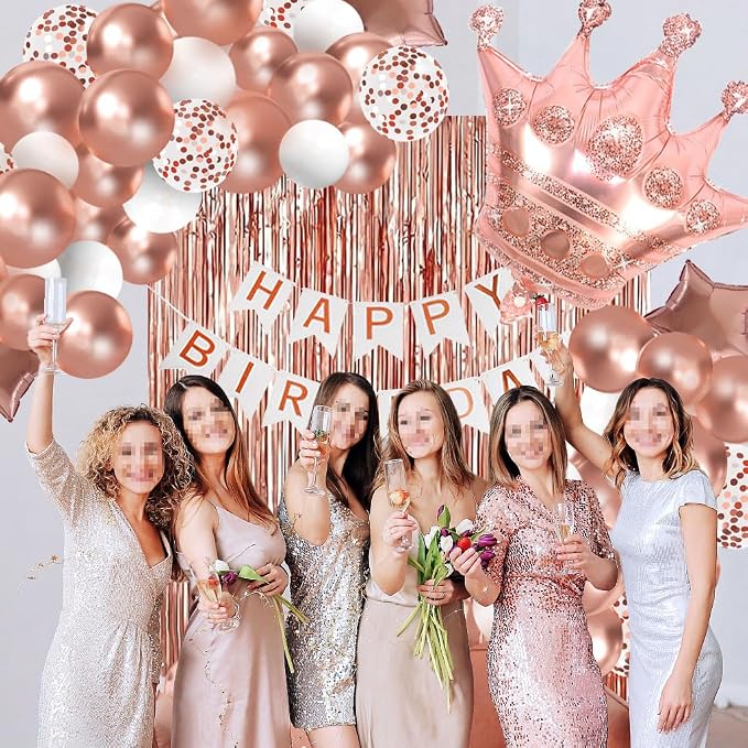 Rose Gold Birthday Party Decorations - Image 3