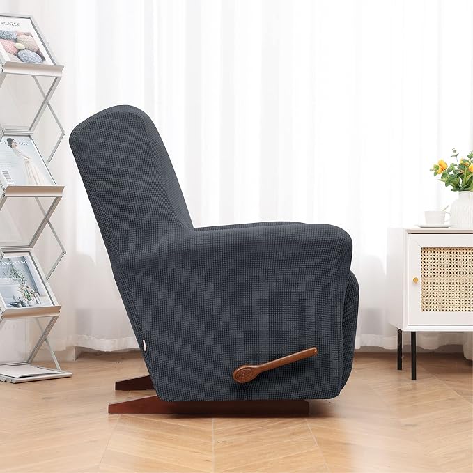 Recliner Chair Covers, 1-Piece Lazy Boy Recliner Covers, Charcoal | Washable - Image 3