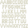 52 Pcs Cream Letter Balloons 16 Inch Mylar Foil Alphabet Letters 2 Sets A- Z by Togvu