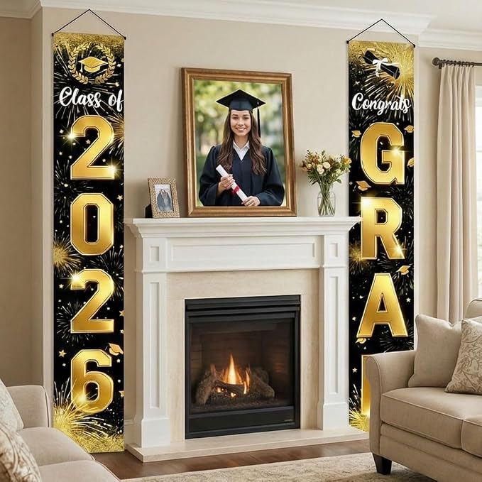 2026 Graduation Decorations Door Porch Banner, Graduation Party Decorations - Image 3