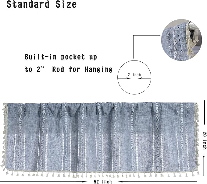 RoomTalks Boho Kitchen Valances - Image 5