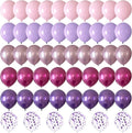 Pink and Purple Balloons 12 Inch 60 Pcs Metallic Purple Pink Hot Pink Latex by Searchbyoccasioncolorsize
