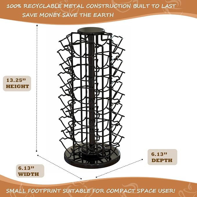 Nespresso Pods Holder Tower Stand, Vertuo Pod Holder 40 Pods Capacity, - Image 3