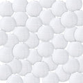 Treela 72 Pack White Chinese Japanese Paper Lanterns Decorative Hanging Round by Treela