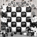 HILAVO Black and White Square Foil Balloon Wall by HILAVO