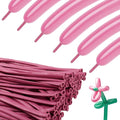 Rose Pink Long Balloons by KEXINGTUO