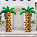 Palm Tree Balloons Set with Green Tree Leaves Foil Brown Balloons | Tropical by saratimtou