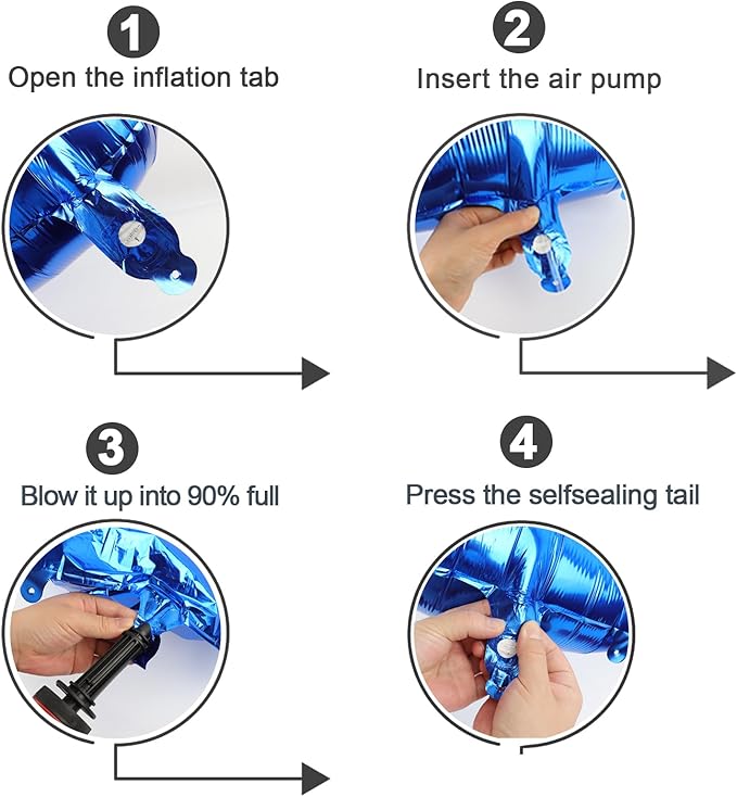 Blue Number 1 Balloon 40 Inch - Image 6
