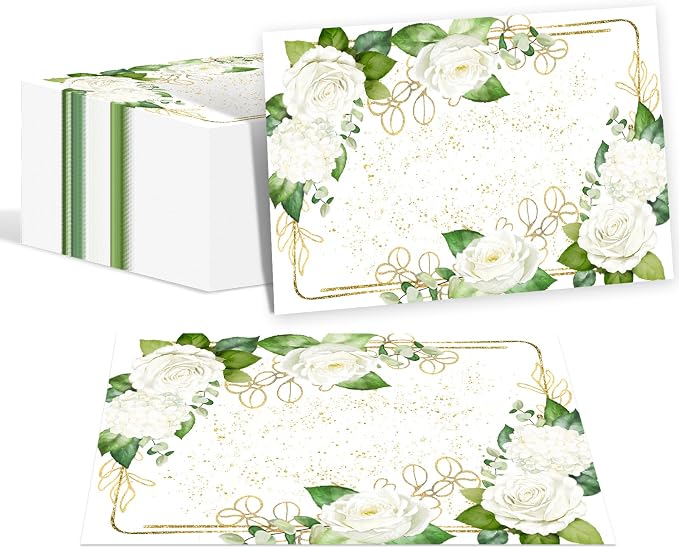 Paper Placemats Disposable 50 Pack Flower Placemat Disposable Place Mats 16 x by Unknown