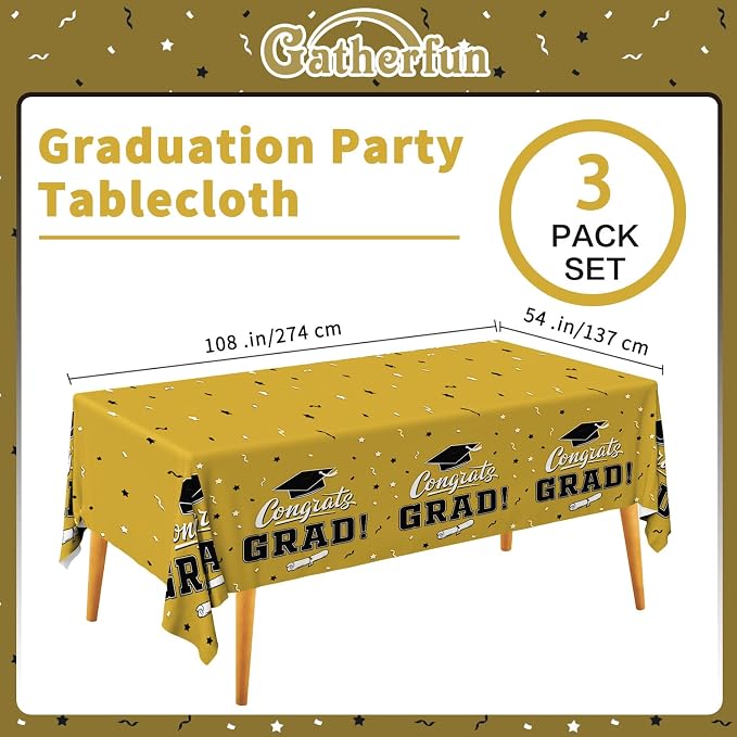 Graduation Tablecloths Graduation Party Table Decorations Waterproof Plastic - Image 5