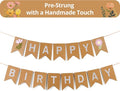 Wildflower Birthday Banner, Pre-Strung Floral Party Decorations by GALASET