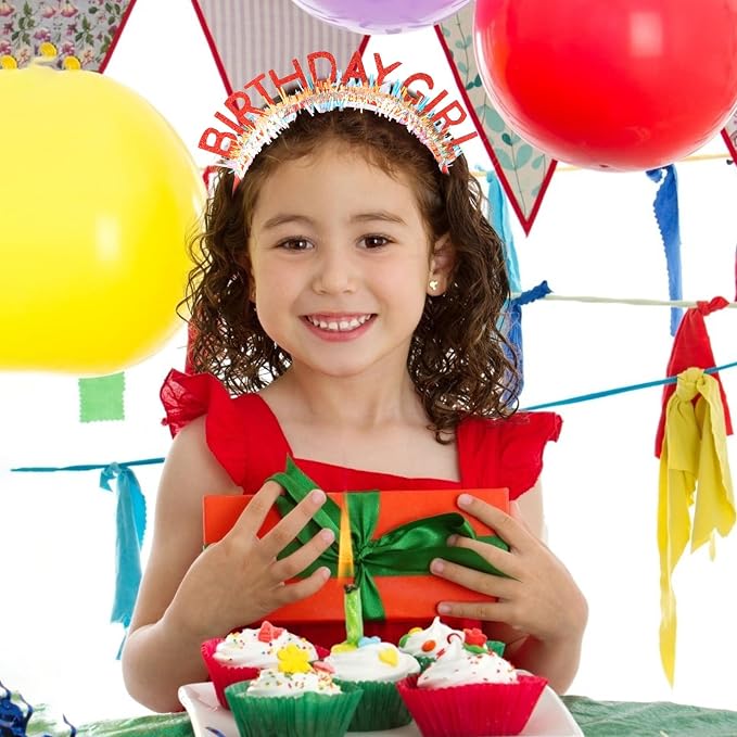 CIEHER Birthday Girl Headband Birthday Crown - Image 3