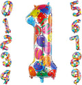 40 Inch Number 1 Balloon Giant Colorful Foil One Balloon Party Decor | Large by TNCDJKPA