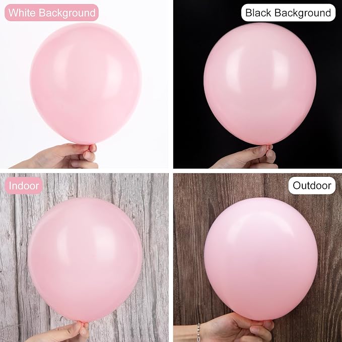 Ouddy Party 129Pcs Pink Balloons Different Sizes 18 12 10 5 Inch | 6Pcs 18” - Image 4