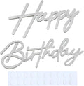 Sliver Happy Birthday Sign for Backdrop by CCYXSHOW