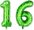 40 Inch Lime Green Pixel Number 16 Balloon, Level 16 Boy Gamer Decor | 40" by Unknown
