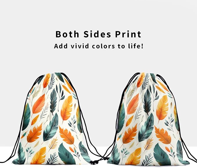 Giwawa Colorful Leaves Gymnastics Grip Bag Palm Leaf Grip Bag - Image 3