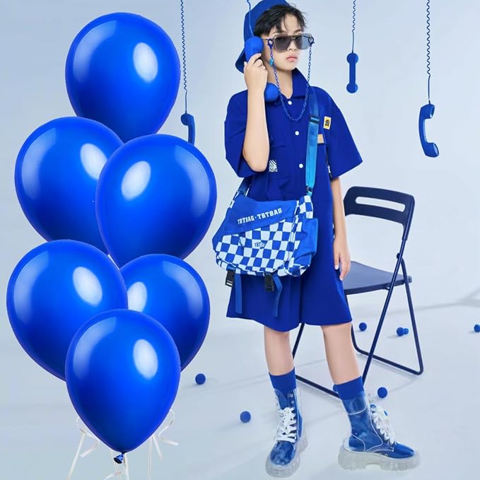 200 Pack UV Neon Blue Balloons Glow Balloons Neon Party Decorations Black Light - Image 4