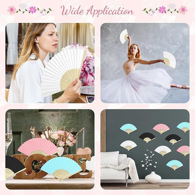 50 Piece Paper Fans - Image 5