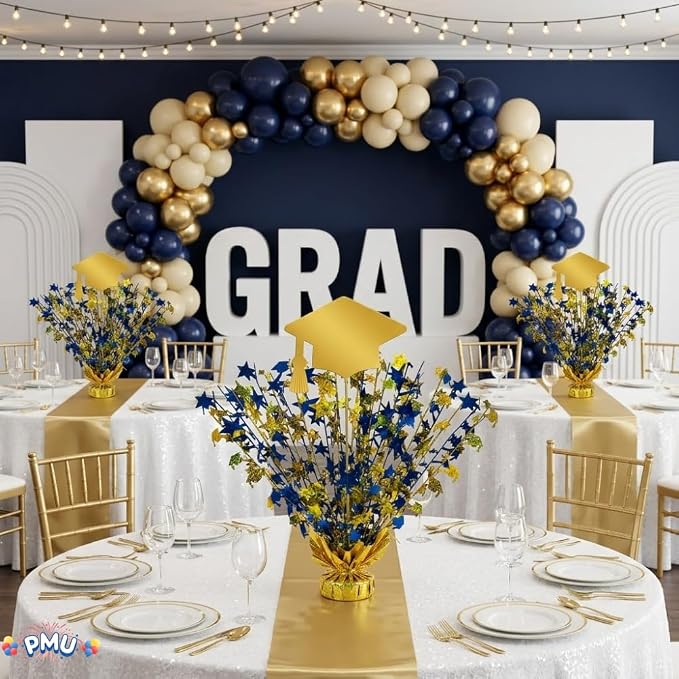 PMU Graduation Centerpieces for Table 2026, Grad Balloon Weight Centerpiece - Image 7