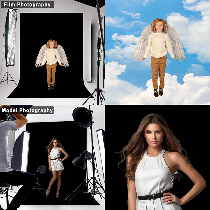 Black Photography Backdrop for Photoshoot, 10x20 FT | Versatile Studio Photo - Image 4