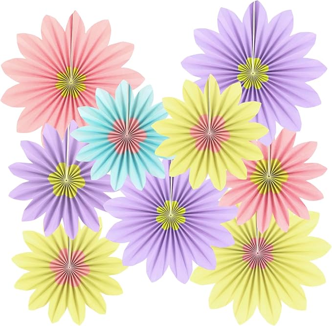 zilue Paper Fans Party Decorations Paper Flowers Decorations by zilue