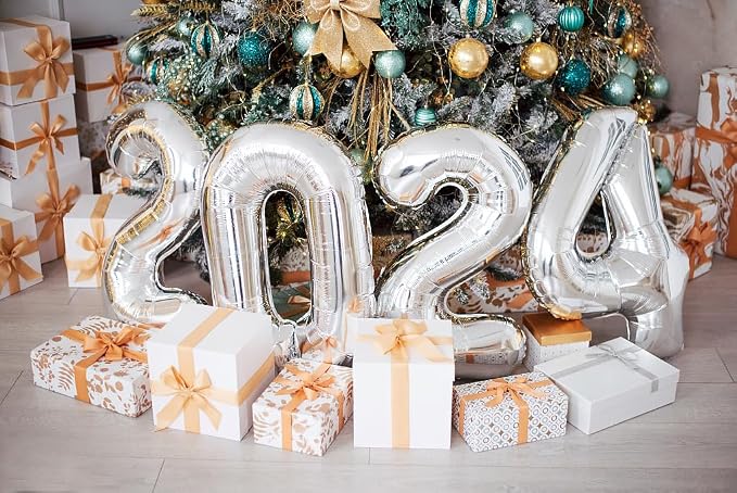 40 Balloons Number for 40th Birthday Decorations Women Men, Inflation Straw & - Image 4