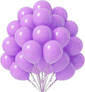 QRabbit 100 Pack 12 Inch Purple Latex Balloons, Solid Color Party Balloons by QRabbit