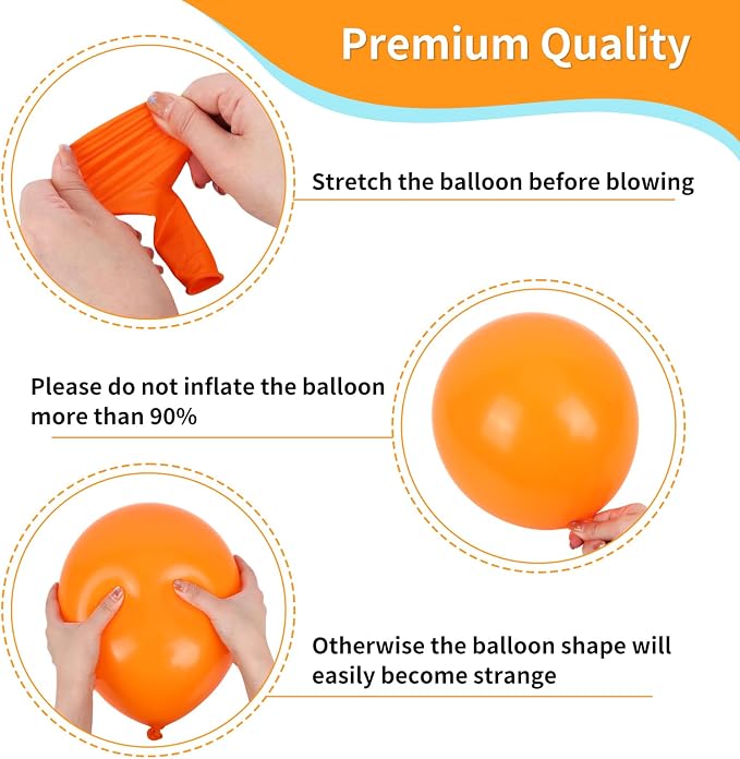 RUBFAC Blue and Orange Balloons Kit, 2026 Graduation Party Balloon - Image 3