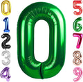 40 Inch Green Number 0 Balloon Birthday Party Decorations by Hadoife