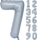 40 In Matte Gray Number 7 Balloons Helium Foil Mylar Balloon Digit 7 | by Exquisitehighqualitypartydecorationstomeetyoureveryneed%EF%BC%81