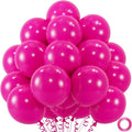 50pcs Hot Pink Balloons 12 Inch Vibrant Pink Latex Balloons by Colorfullifefromnowon