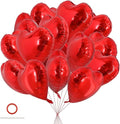 TONIFUL 30 Pcs Red Heart Balloons 18 Inch Heart Shape Foil Mylar Balloons | by TONIFUL