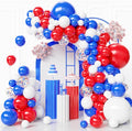 Red White and Blue Balloons Arch Kit, Independence Day, Graduation by FQZYLCH